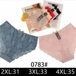 Fanmuri Majtki Damskie Koronkowe Granatowe 2XL-4XL