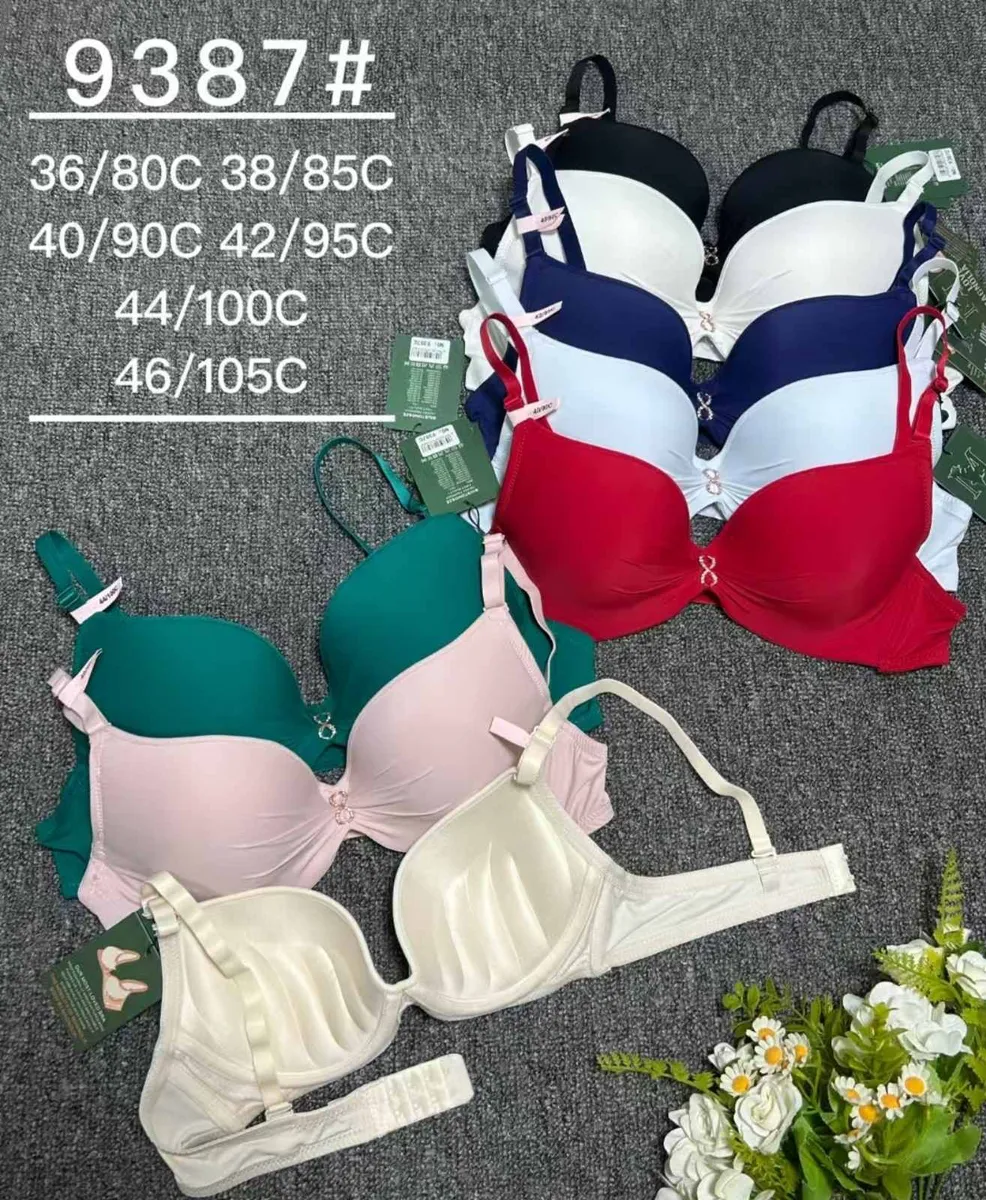 Biustonosz push-up damski 36/80C-46/105C wielokolorowy