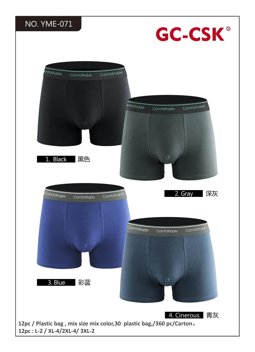 Męskie bokserki Comfortable GC-CSK mix kolorów L-3XL