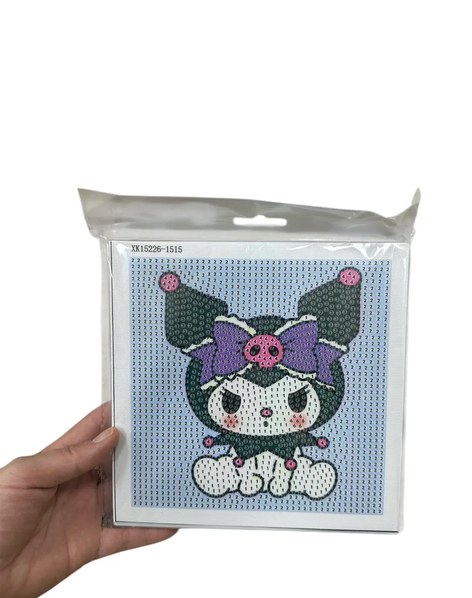Zestaw DIY Diamond Painting Kuromi 15x15cm