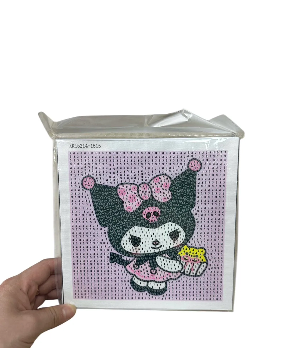 Zestaw diamentowy DIY Kuromi 15x15cm