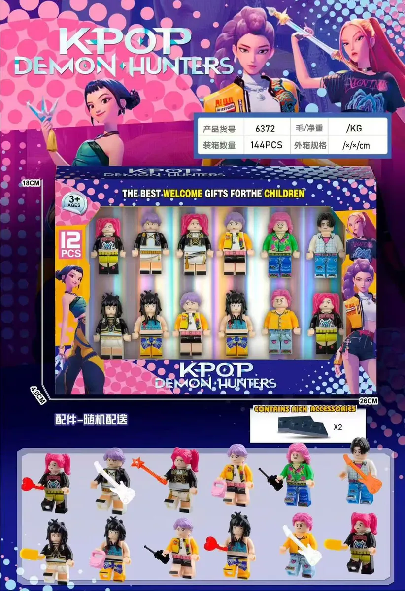 Zestaw figurek K-Pop Demon Hunters 12 szt. 3+ lat