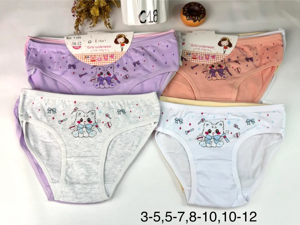 Bielizna dziewczęca majtki z pieskiem rozmiary 3-5 do 10-12