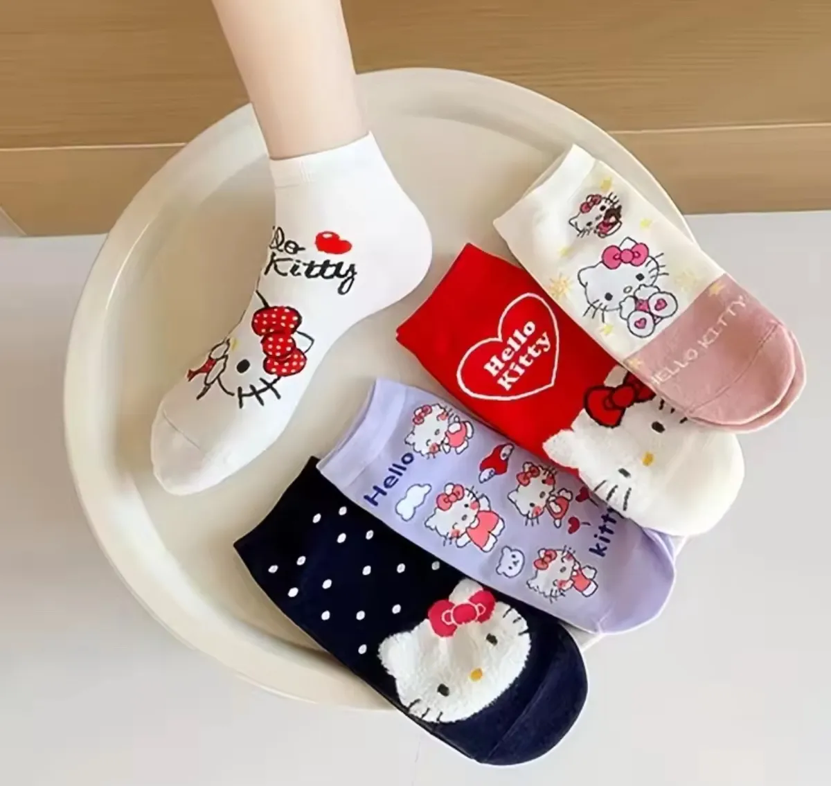 Skarpetki Dziecięce Hello Kitty Wielokolorowe 23-34