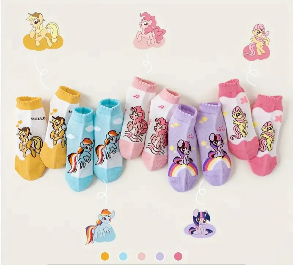 Skarpetki Dziecięce My Little Pony 23-34 Kolorowe