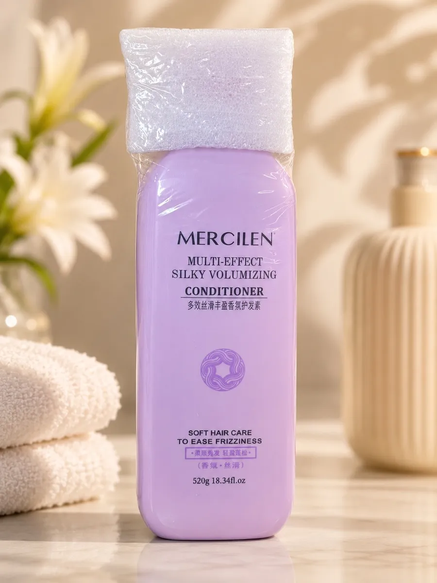 MERCILEN Silky Volumizing Odżywka do Włosów 520g Fioletowa