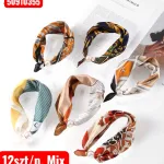 Chustki damskie jedwabne z perłą mix 12 szt