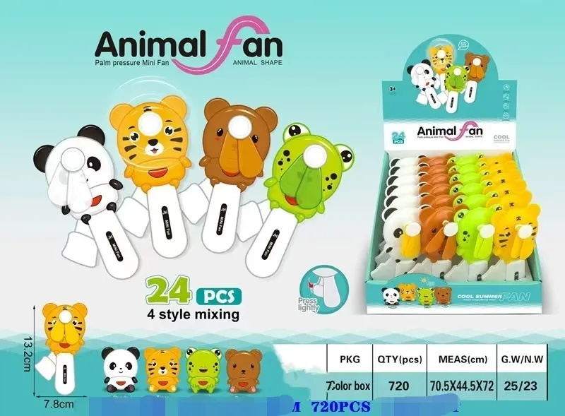Mini wentylator ręczny Animal Fan 7cm 4 style zwierząt