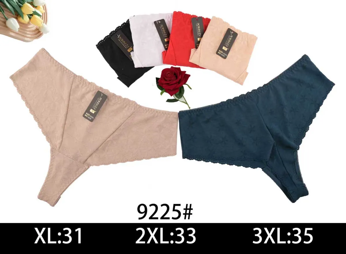 Stringi damskie ZIZI beżowe XL-3XL koronka