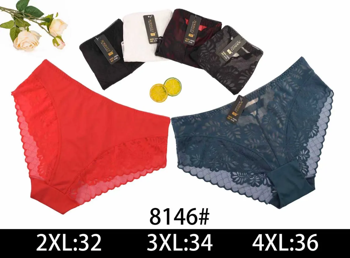 Majtki damskie koronkowe 8146# 2XL-4XL