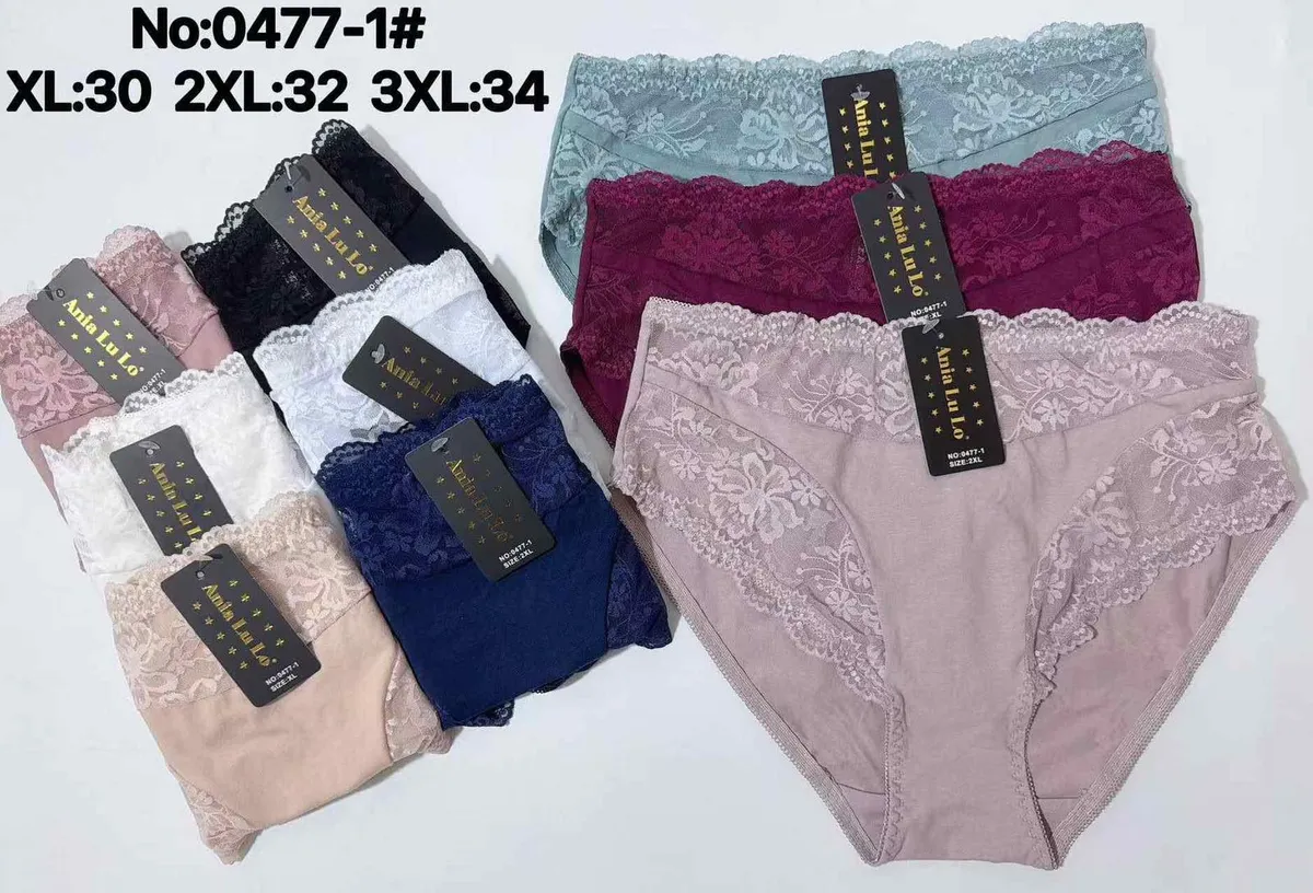 Ania Lu Lu Majtki Damskie Koronkowe XL-3XL Mix Kolorów
