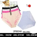 Majtki damskie koronkowe plus size 3XL-5XL mikrofibra