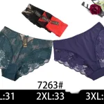 Bielizna damska Majtki koronkowe XL-3XL granatowe zielone