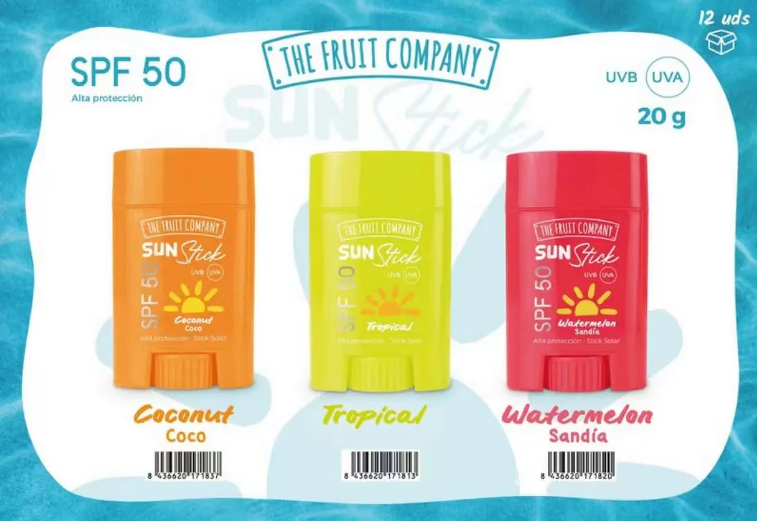 The Fruit Company Invisible Sun Stick SPF50 20g