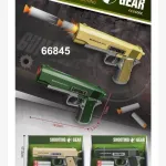 Pistolet na miękkie pociski Defence zielony 22 cm