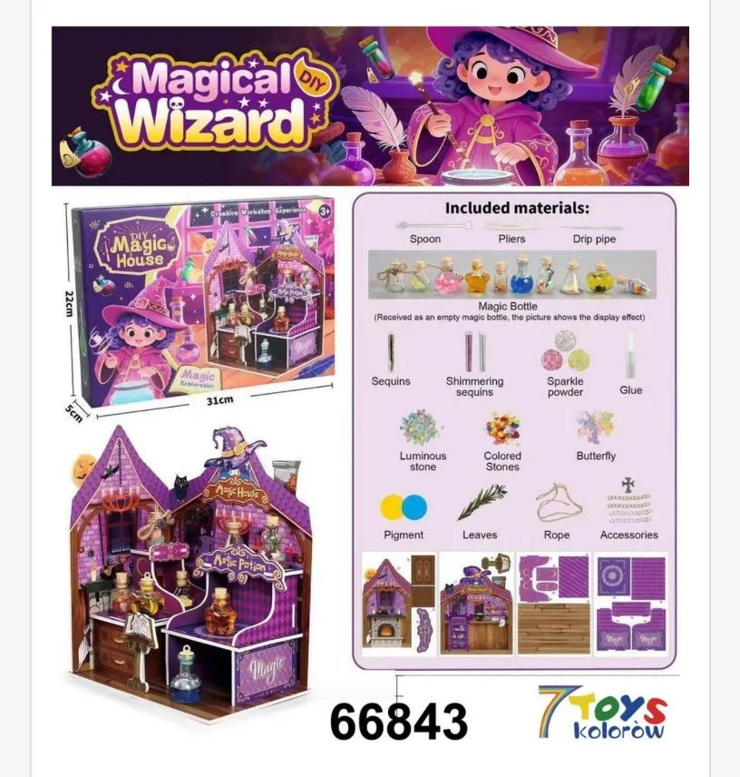 Zestaw DIY Magical Wizard Magic House 7Toys 31x22x5cm