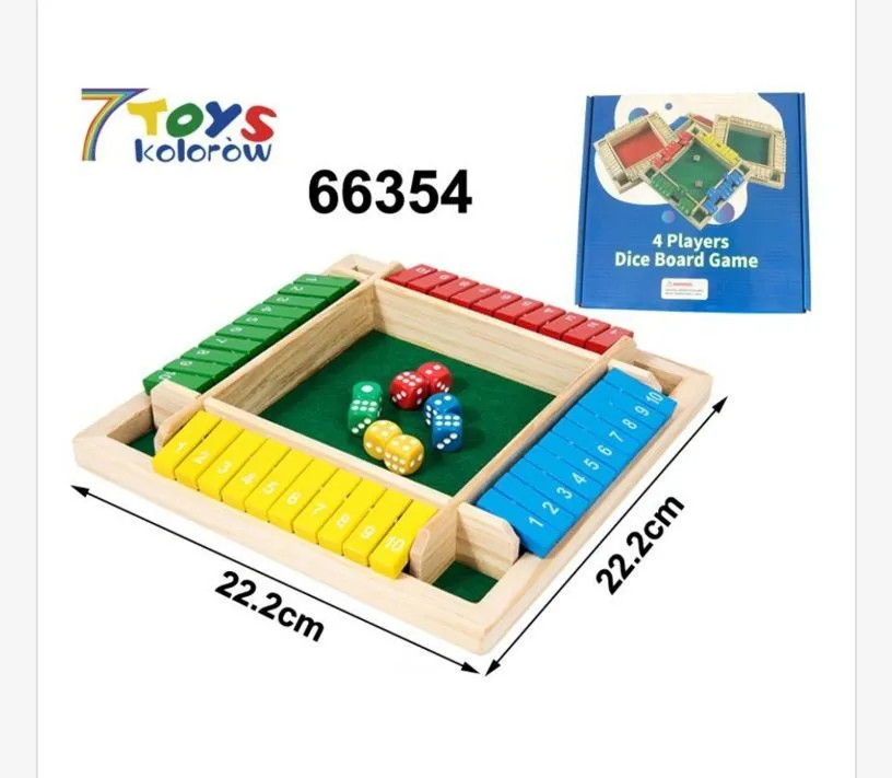 Gra planszowa 7Toys Kolorow Dice Board Game 22,2cm