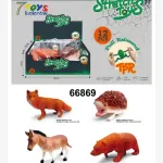 Stretch Toys Zestaw 12 Kolorowych Zwierząt Rozciągliwych