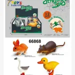 Zestaw Stretch Toys Kolorowe Zwierząt 12 szt 28x20x10cm