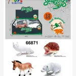 Stretch Toys 7 Toys Kolorowów Zestaw Zwierząt Rozciągliwych