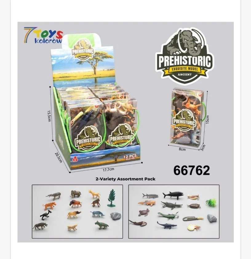 Zestaw figurek dinozaurów 7Toys Prehistoric 12 szt
