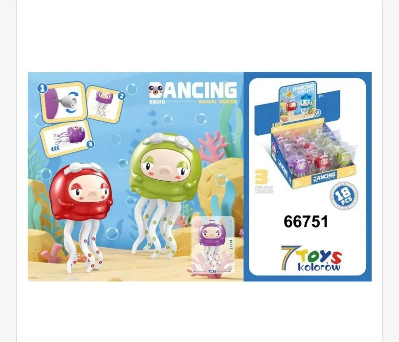 Tancerz Kałamarnica Dancing Squid Manual Dancer 18 szt