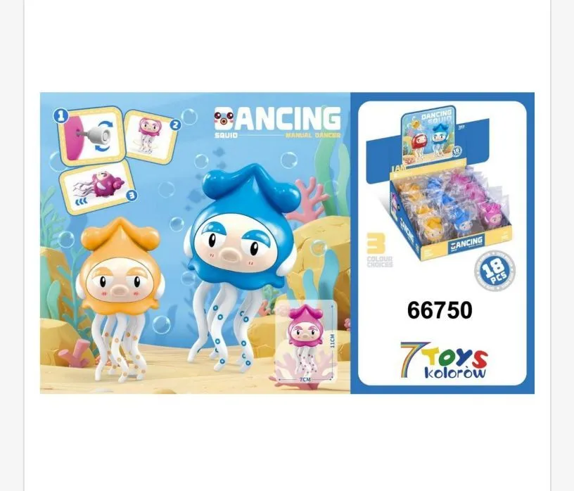 Tancerki Ośmiornice 7Toys Kolorowe 7cm 18szt