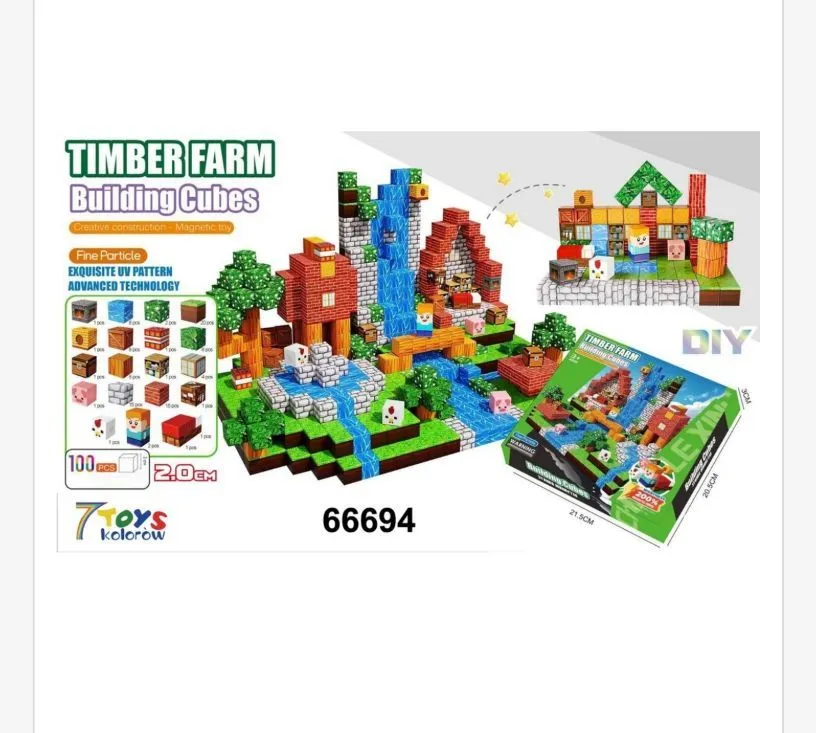 Zestaw klocków Timber Farm 100 pcs 20x20x30 cm