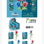 Zestaw klocków 6+ Flowers 50 elementów kolorowe róże