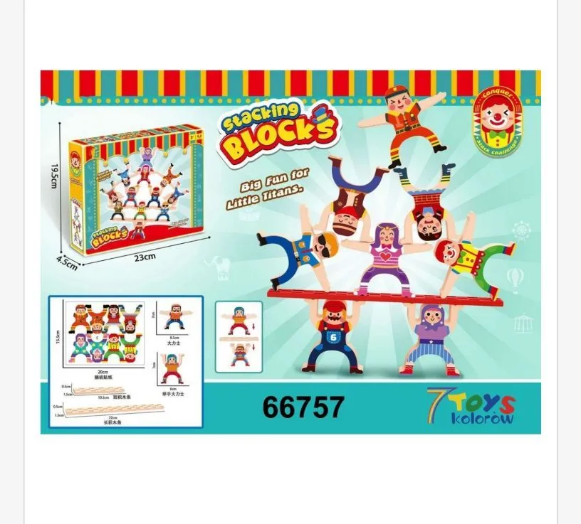 Stabilne Bloki Stacking Blocks Little Titans 7TOYS