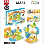 Zestaw Magnetyczny Tor Do Zbierania 7Toys Kolorowy 55 elementów
