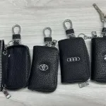 Etui na klucze skórzane czarne BMW Audi Toyota