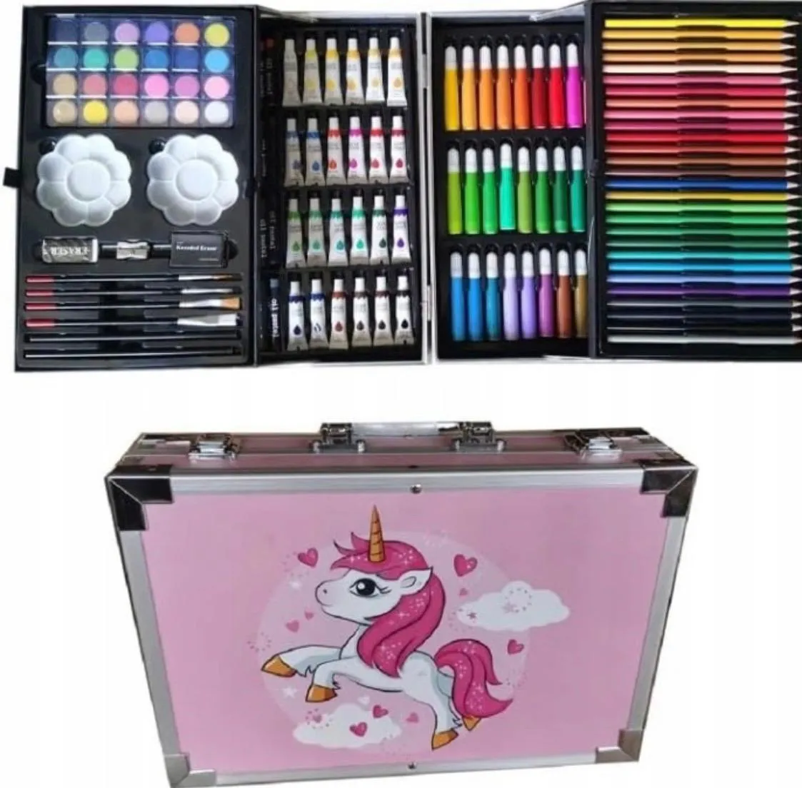 Zestaw Artystyczny Unicorn Różowy w Walizce