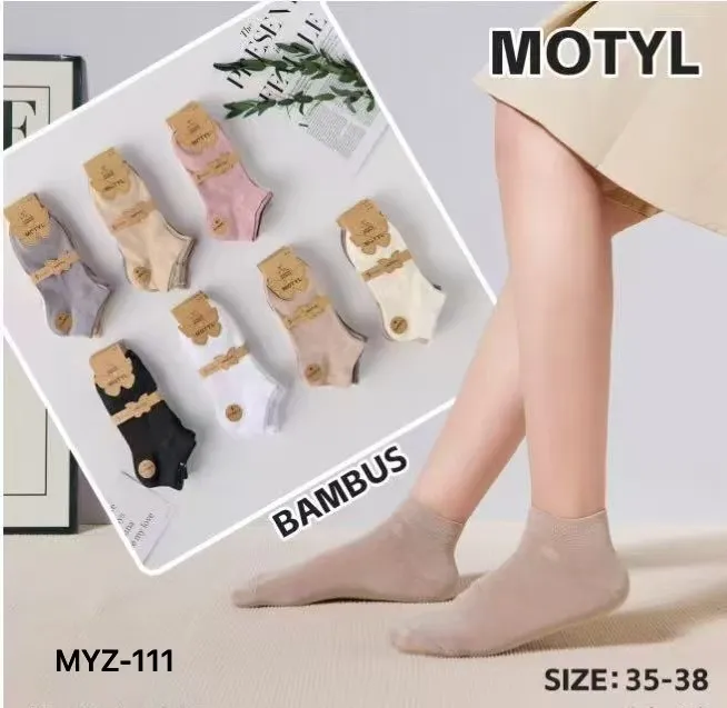 Motylki Bambusowe Skarpetki Stopki 35-38 Wielokolorowe