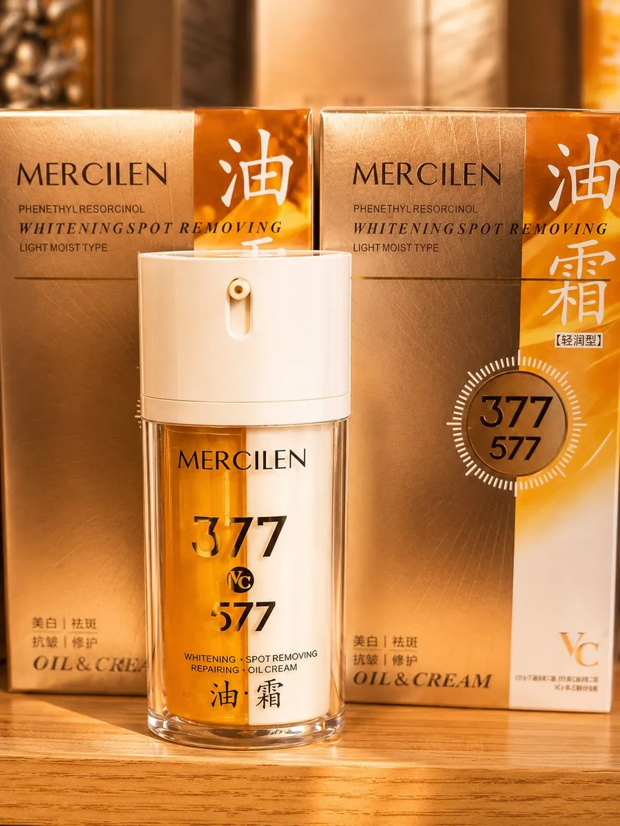 MERCILEN 377 VC Oil & Cream serum rozjaśniające przebarwienia