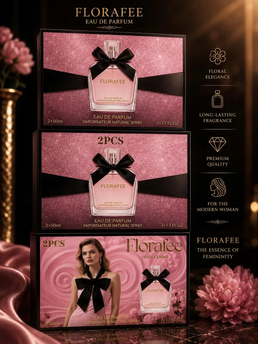 Florafeee Eau de Parfum Zestaw 2x50ml Różowy Floral
