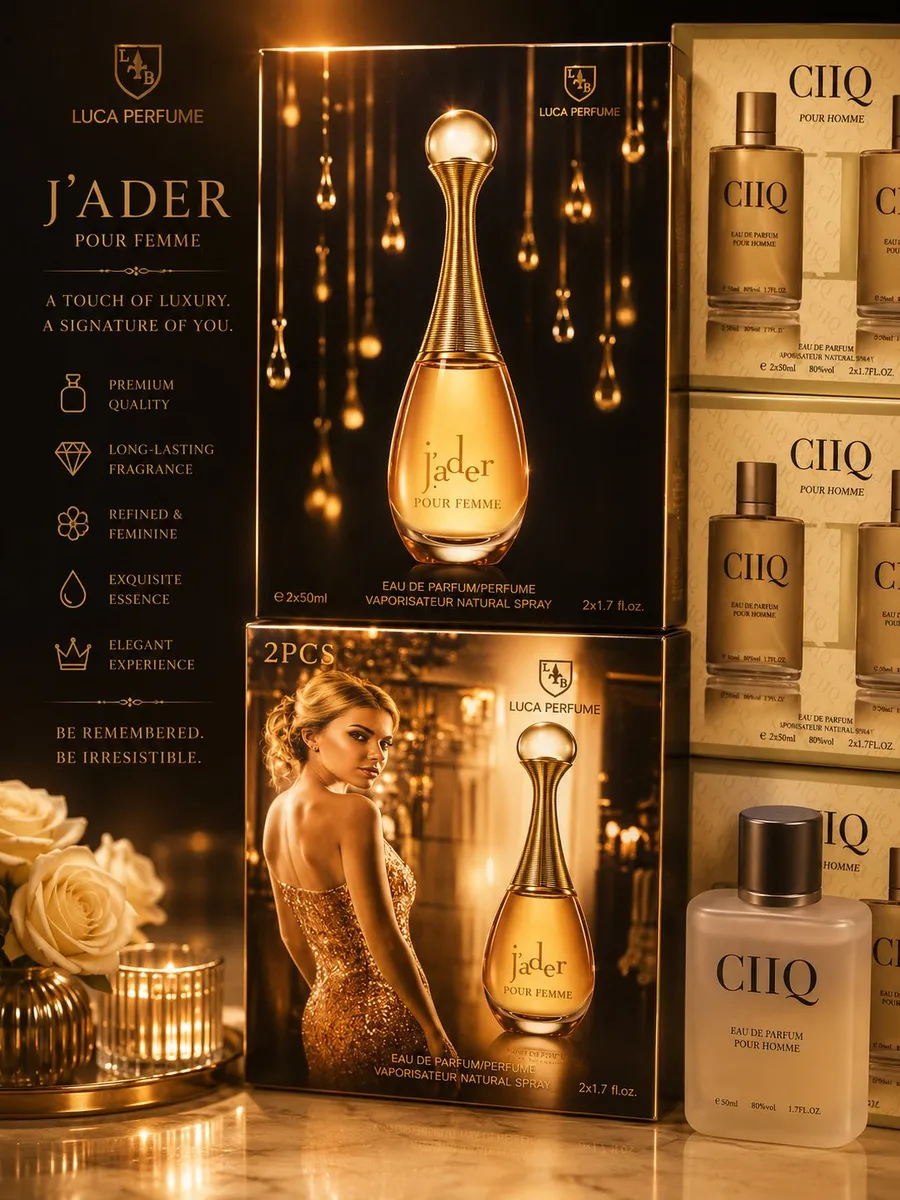 Zestaw perfum Luca Parfume J'ader damski 2x50ml + ChIQ męski