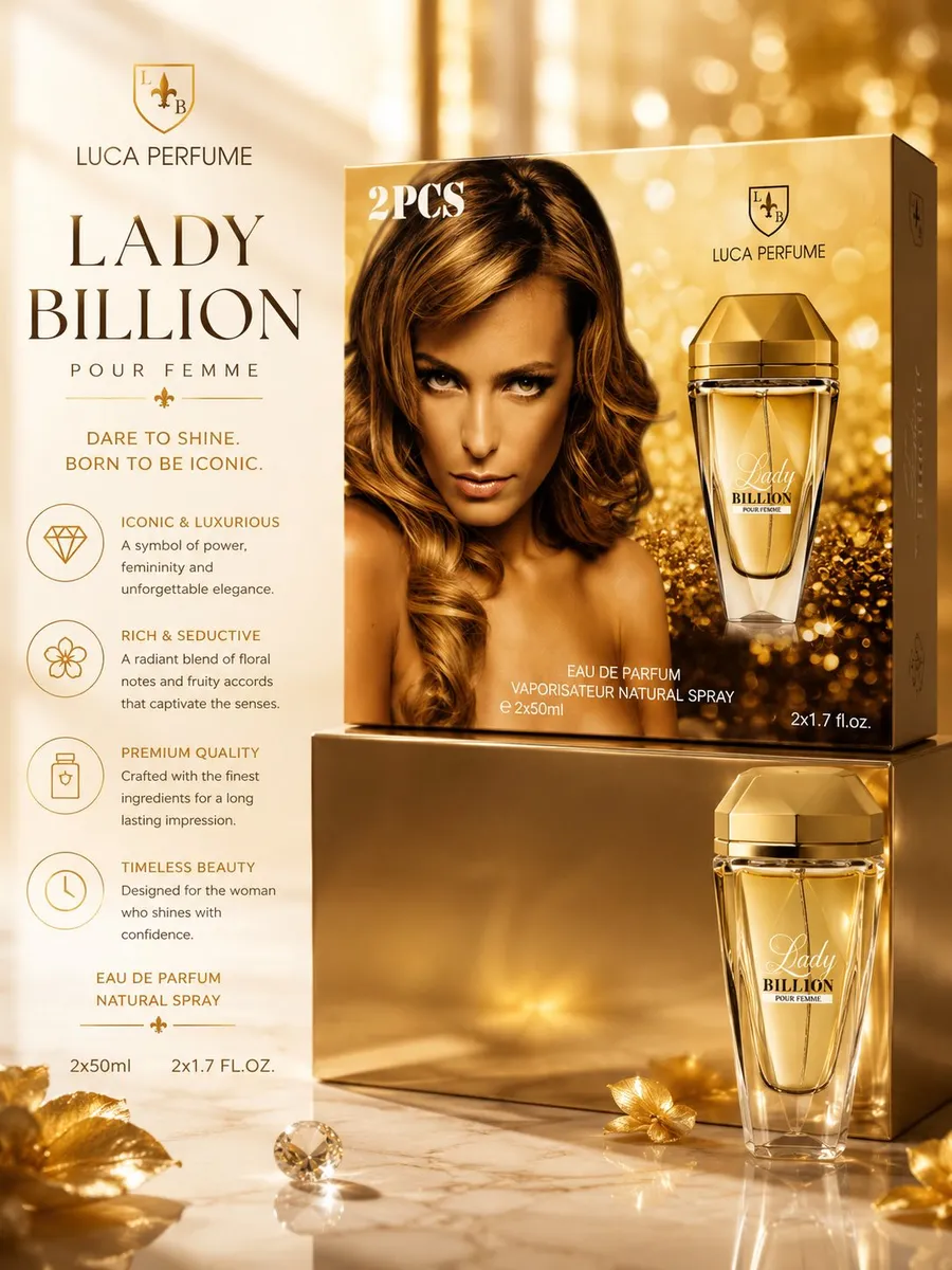 Lady Billion Luca Parfume Zestaw 2x50ml Eau de Parfum
