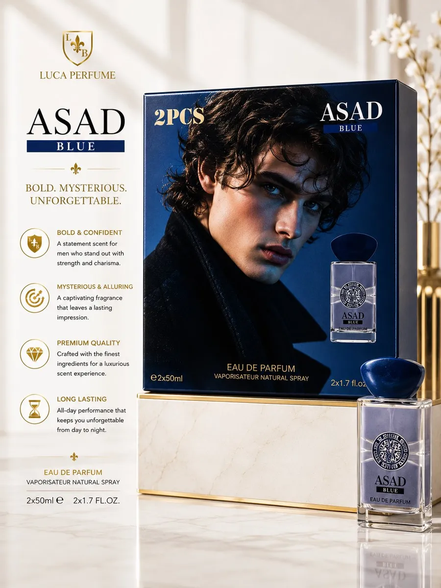 Luca Perfume Asad Blue Eau de Parfum Zestaw 2x50ml