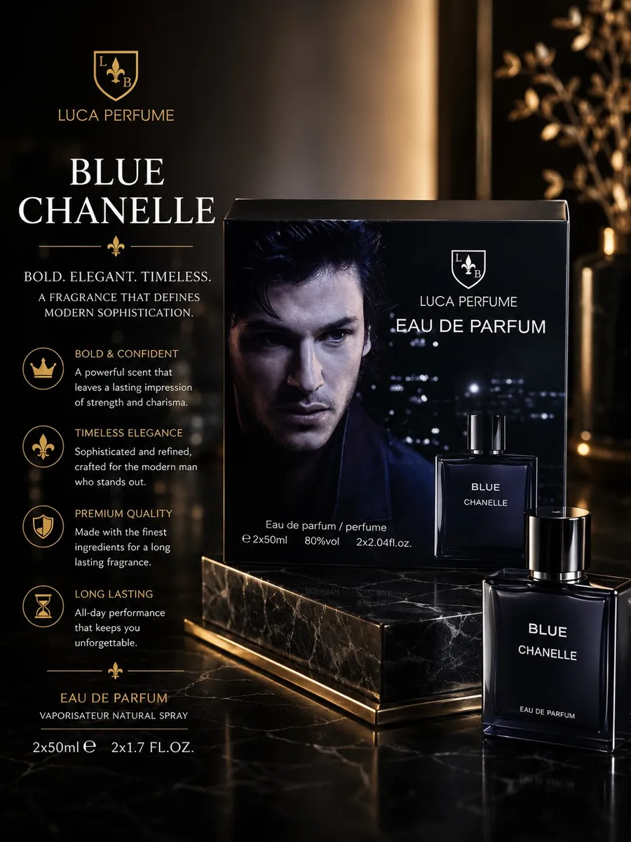 LUCAPerfume Blue Chanelle EDP Zestaw 2x50ml