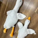 Pluszak Gęś Biała z Pomarańczowym Dziobem 120cm