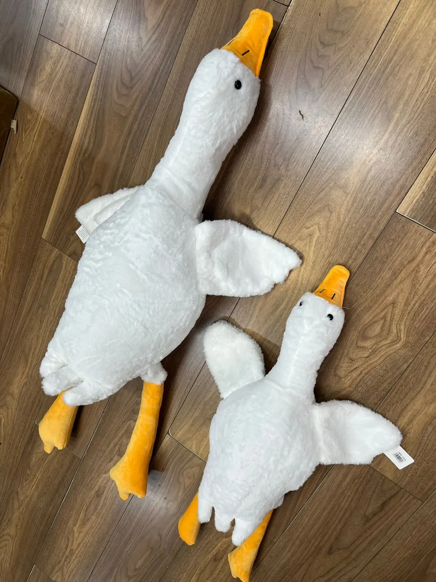 Pluszak Gęś Biała z Pomarańczowym Dziobem 80cm