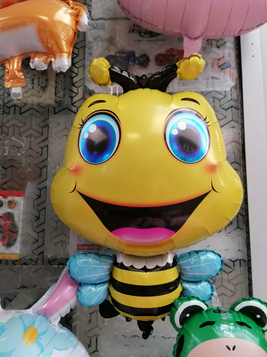 Balon foliowy Żółta Pszczoła uśmiechnięta
