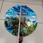 Balon foliowy Minecraft niebieski 90cm z pałąkiem