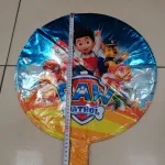 Balon foliowy Paw Patrol 40 cali granatowo-pomarańczowy z uchwytem