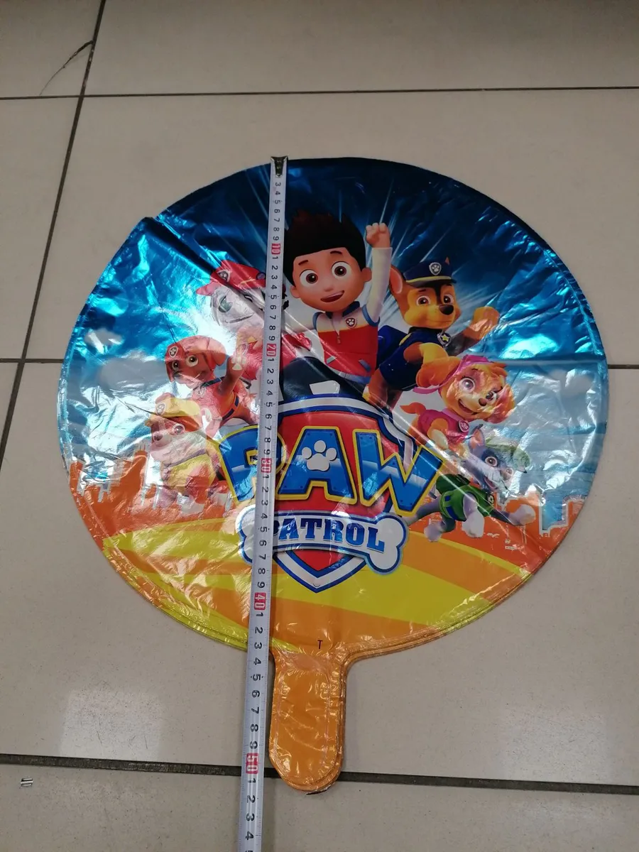 Balon foliowy Paw Patrol 40 cali niebieski z uchwytem
