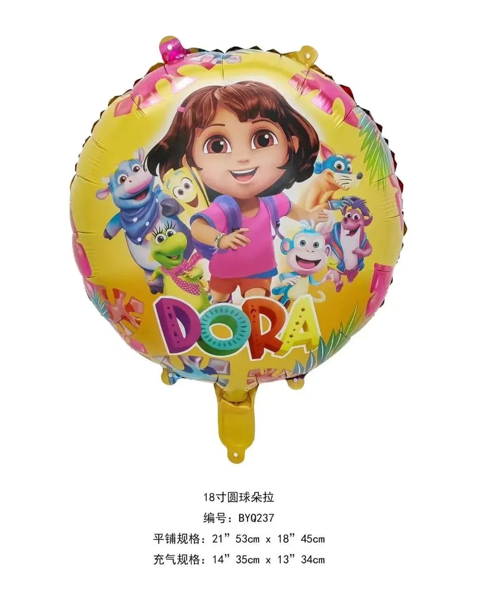 Balon foliowy Dora Odkrywczyni 18 cali żółty BYQ27