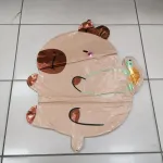 Balon foliowy pies z żółwiem beżowy 80cm