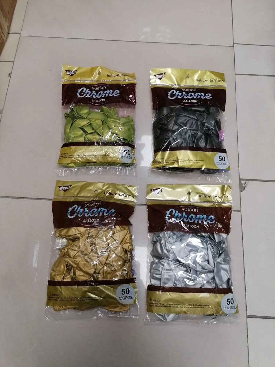 Balony Chromowane Yuyao 12cm Zestaw 4 Kolory