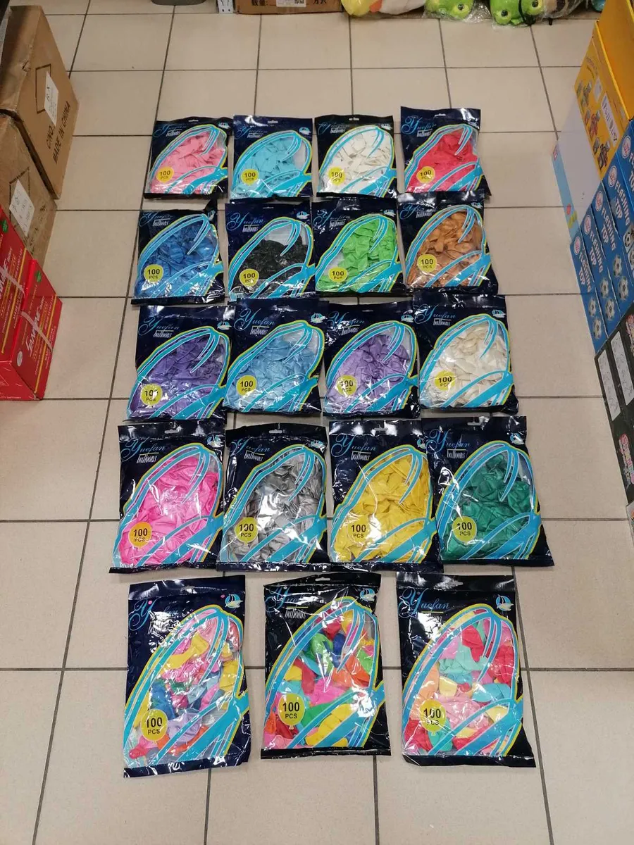 Balony lateksowe Yuenan 12 cali 100 szt mix kolorów